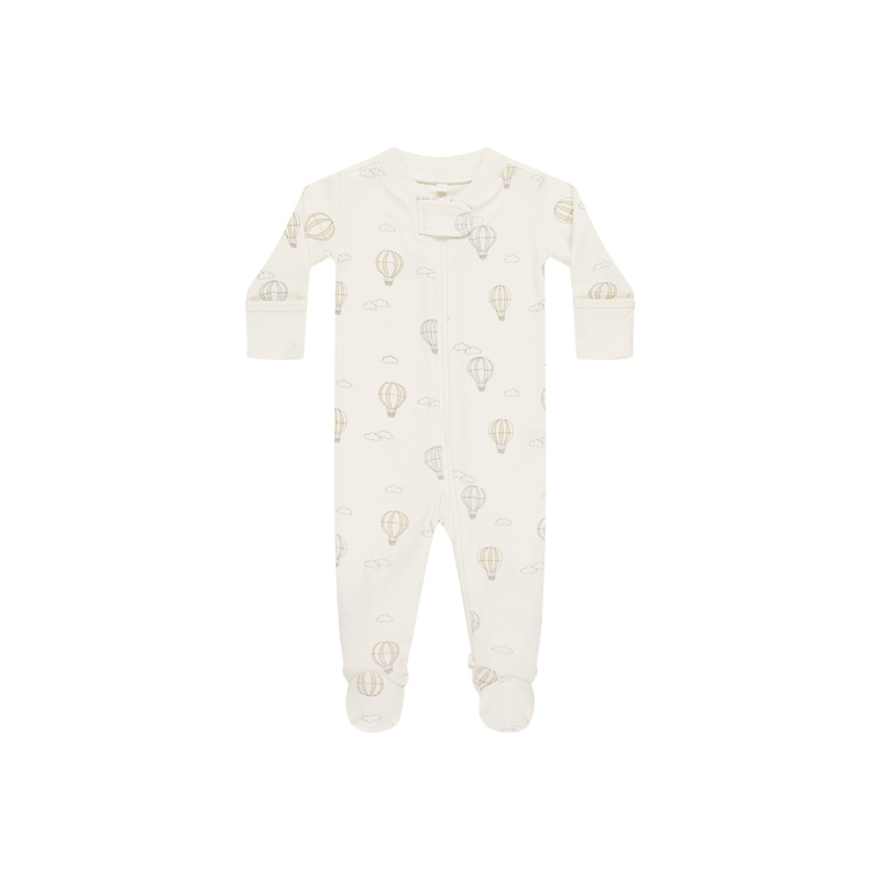 Quincy Mae Zip Long Sleeve Sleeper Footie – Hot Air Balloons