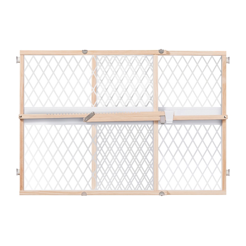 Secure Pressure Mount Wood & Plastic Pet and Baby Gate, Openings 27.5-42 wide – Wood & Plastic