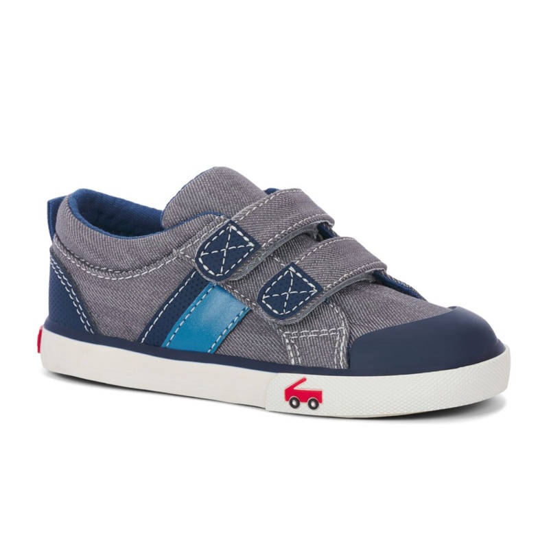 See Kai Run Russell – Gray Denim/Navy
