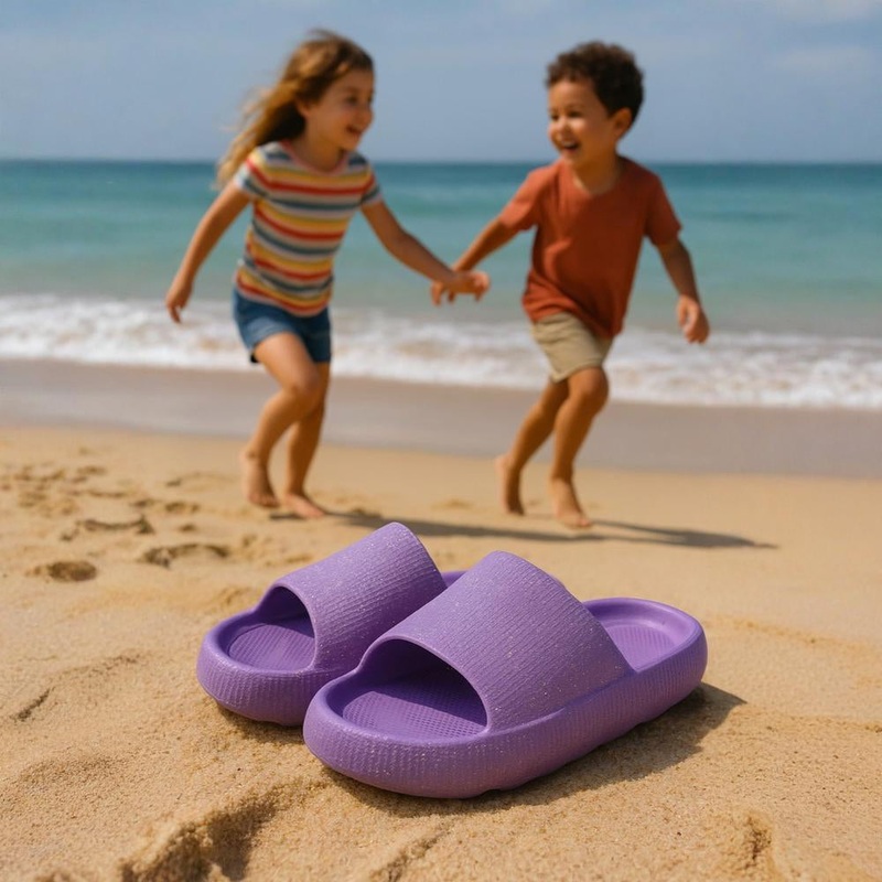 Lilac Rubber Slippers