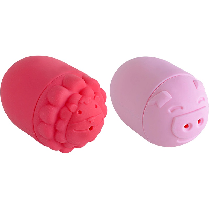 Marcus & Marcus Silicone Bath Toys 2 Pack, Lion & Piglet
