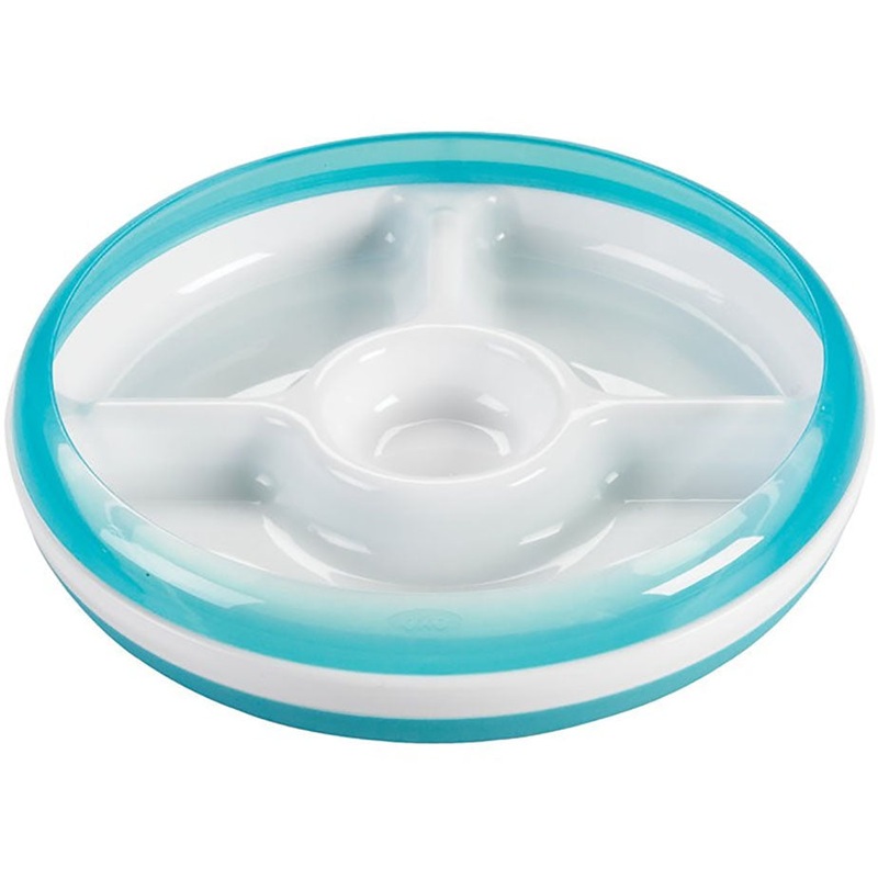 OXO Tot Divided Plate in Aqua