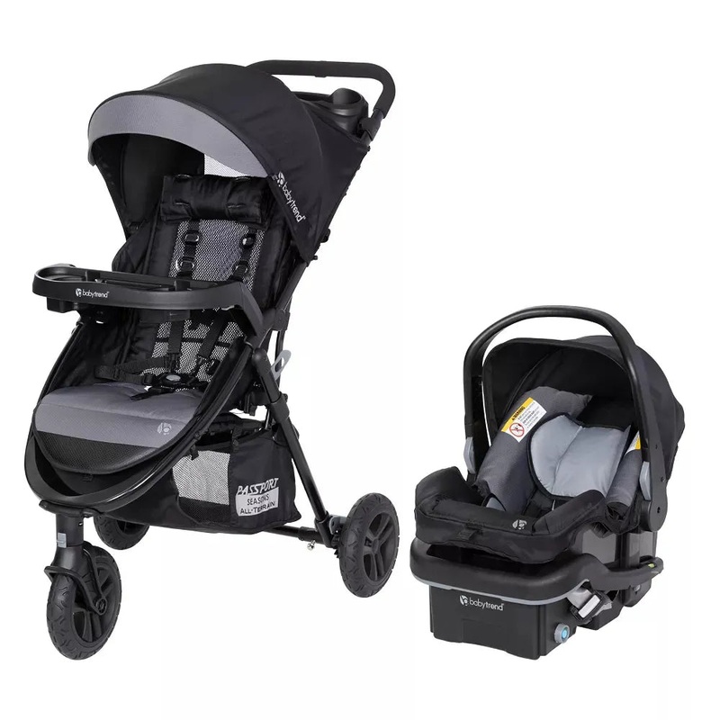 Passport Seasons All-Terrain Travel System with EZ-Lift PLUS Infant Car Seat – Dash Black
