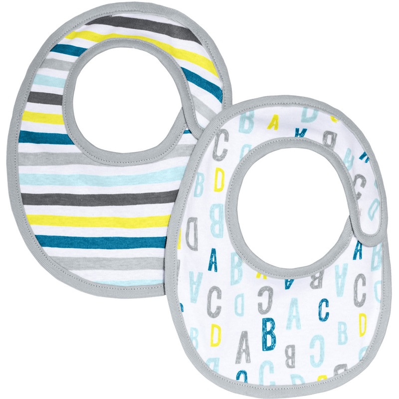 Skip Hop ABC-123 Reversible Bib Set – Blue