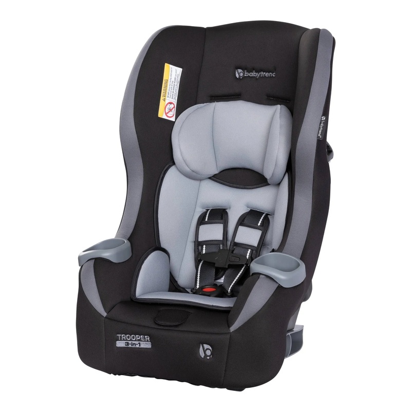 Trooper 3-in-1 Convertible Car Seat – Black (See Description)