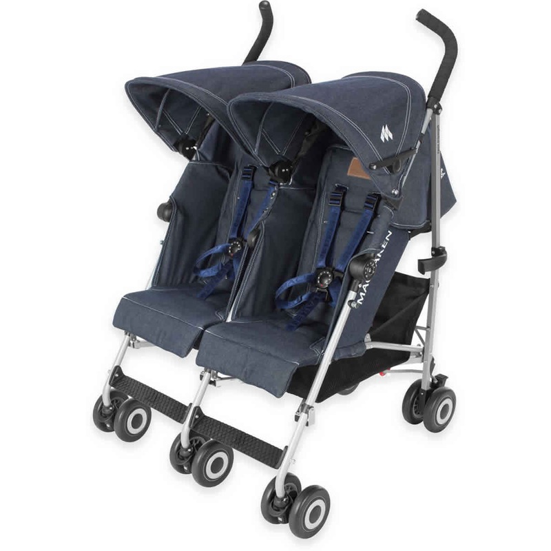 Maclaren Open Box Twin Triumph Stroller – Denim