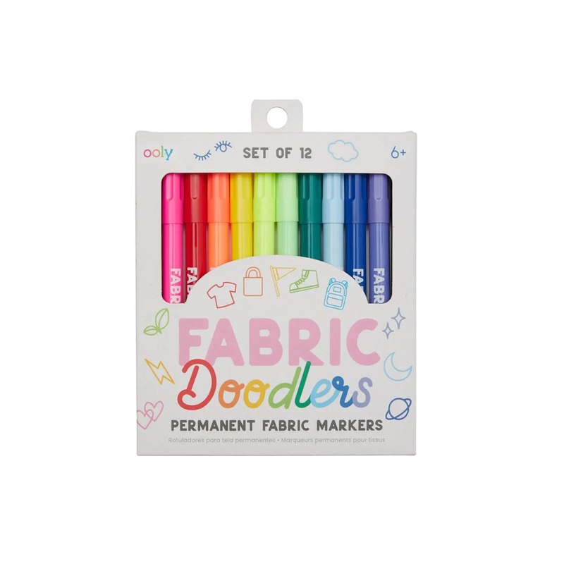 Ooly Fabric Doodlers Markers – Set Of 12