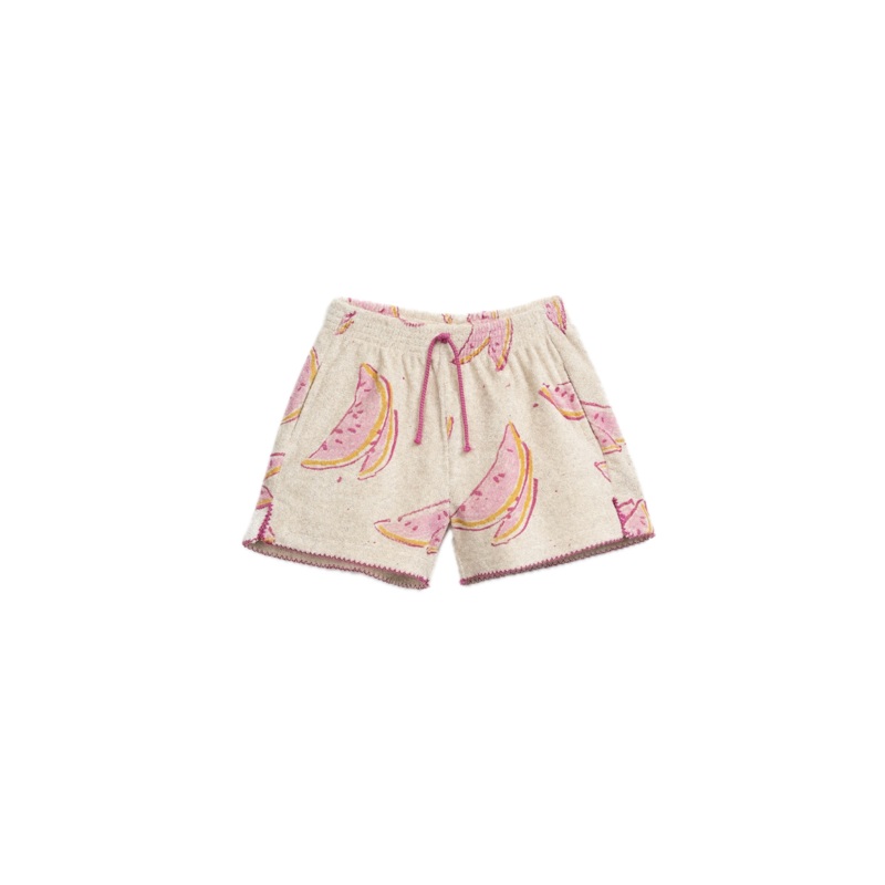 Play Up Organic French Terry Shorts – Watermelon