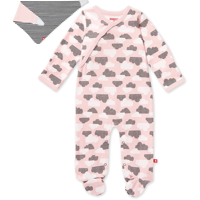 Skip Hop Star-Struck Footie & Bandana Bib – Pink (9 Months)