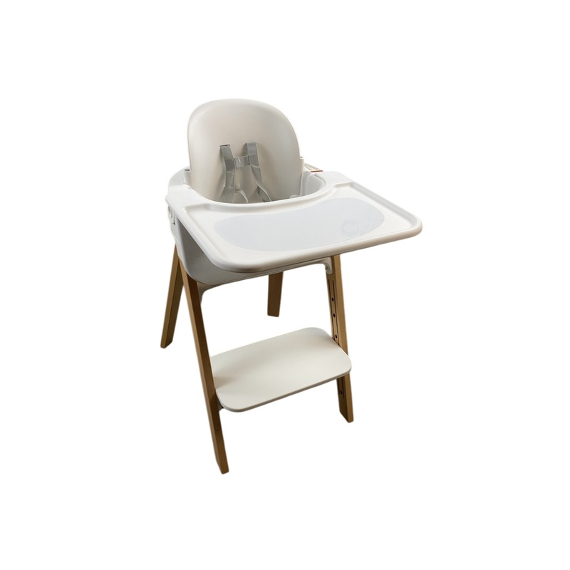 Stokke Steps High Chair, White Seat Natural Legs