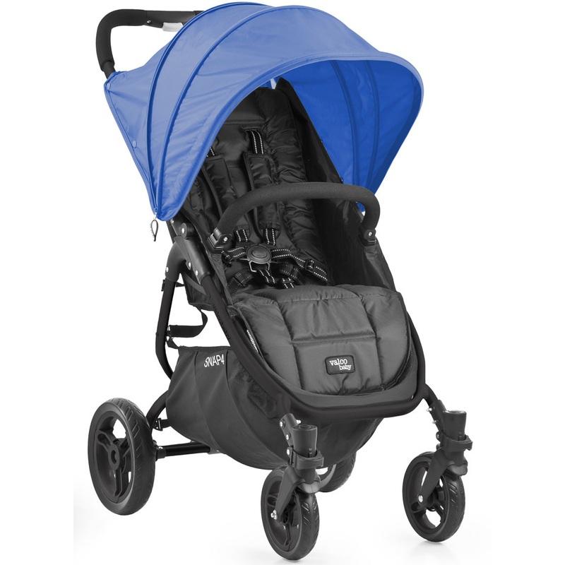 Valco Snap 4 Stroller and Hood – Black/Blueberry
