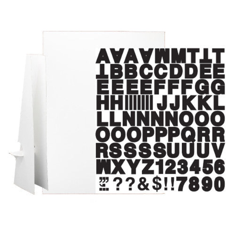 20″ x 30″ White Corrugated Project Sheet Sign Kit – Pack of 10