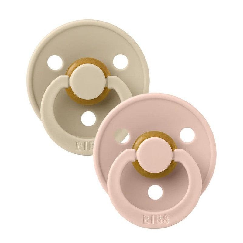 BIBS Color Baby Pacifier Blush & Vanilla – Size 2 (Pack Of 2)