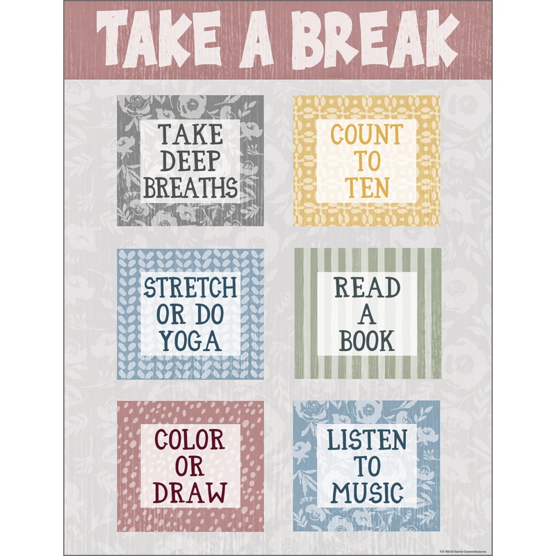 Classroom Cottage Take a Break Chart