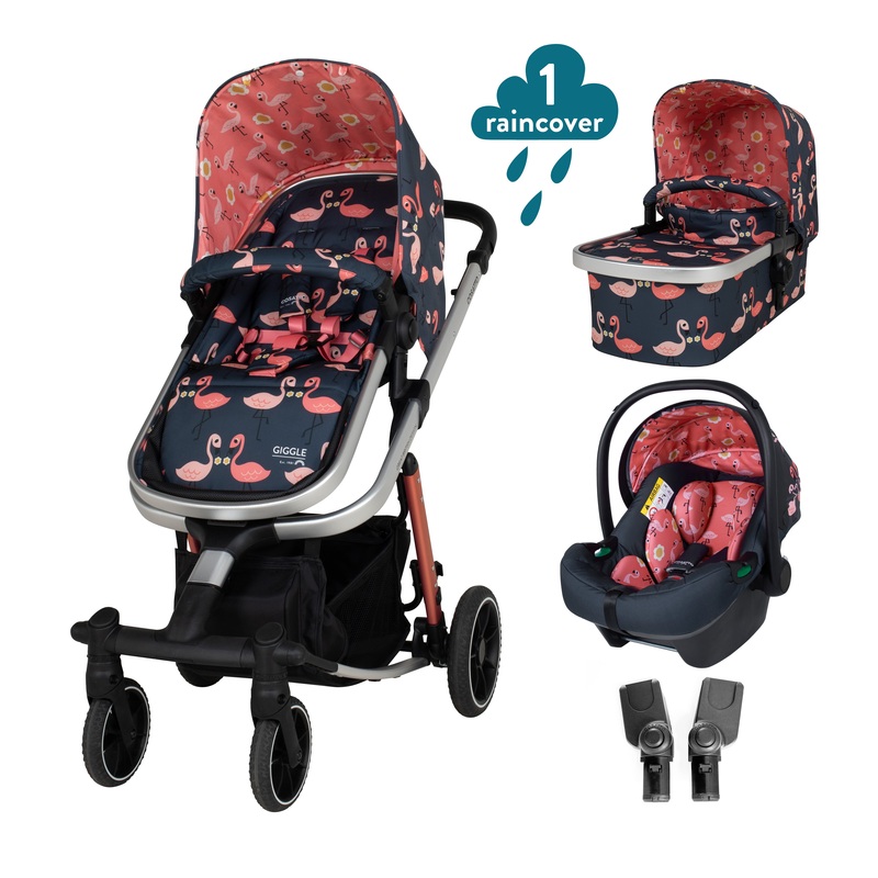 Ex Display Giggle Trail 3 in 1 i-Size Pretty Flamingo