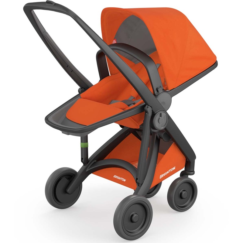 Greentom Reversible Stroller – Black/Orange