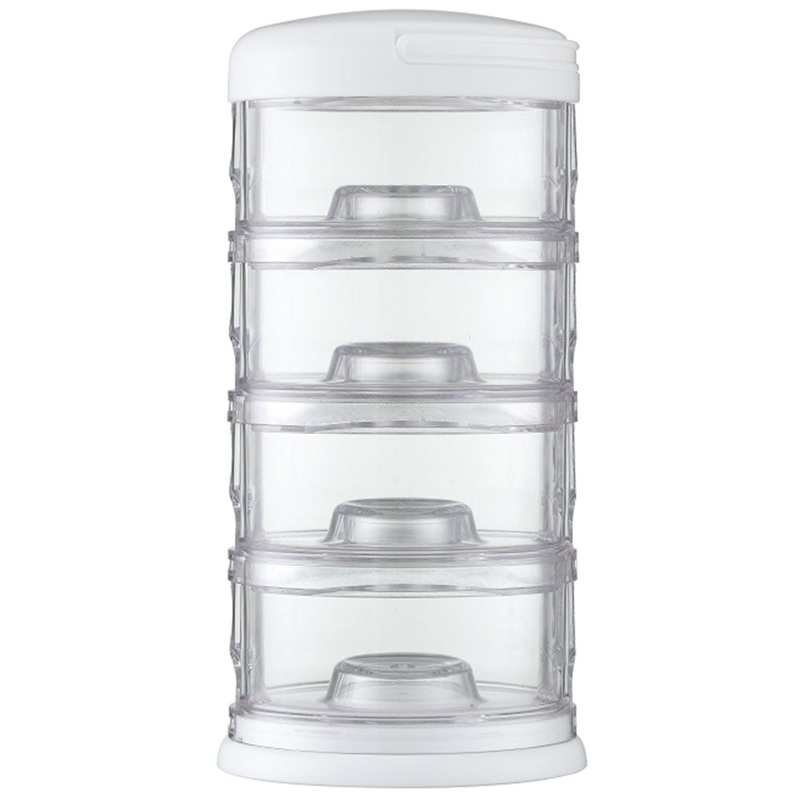 Innobaby Packin’ Smart Stackables 4 Tier Essentials – White/Clear