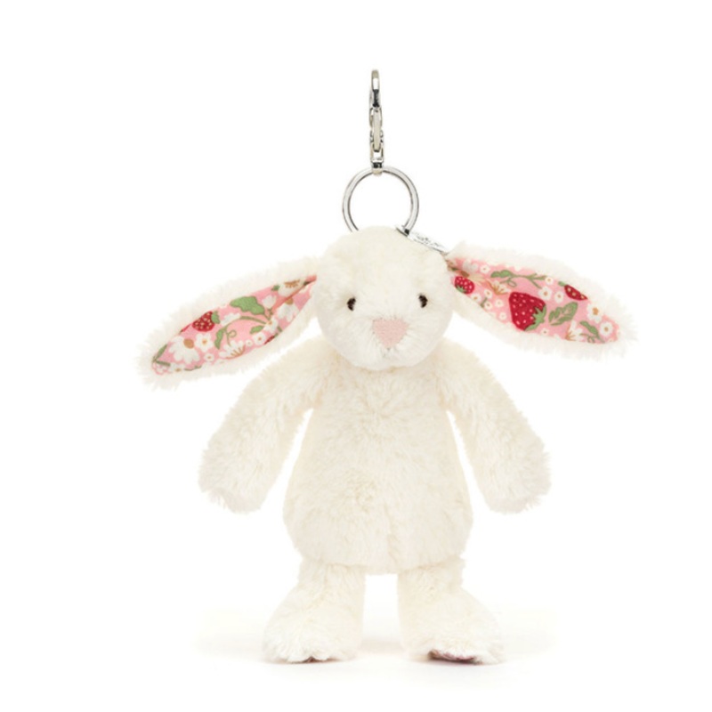 Jellycat Blossom Cream Bunny ‘Berry’ Bag Charm