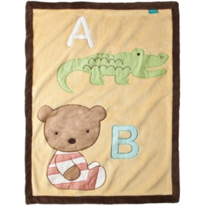 Kidsline Tiddliwinks ABC 123 Jumbo Appliqu Blanket