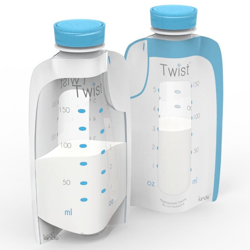 Kiinde Twist Pouch Milk Storage Pouch, 6 oz, 80pk