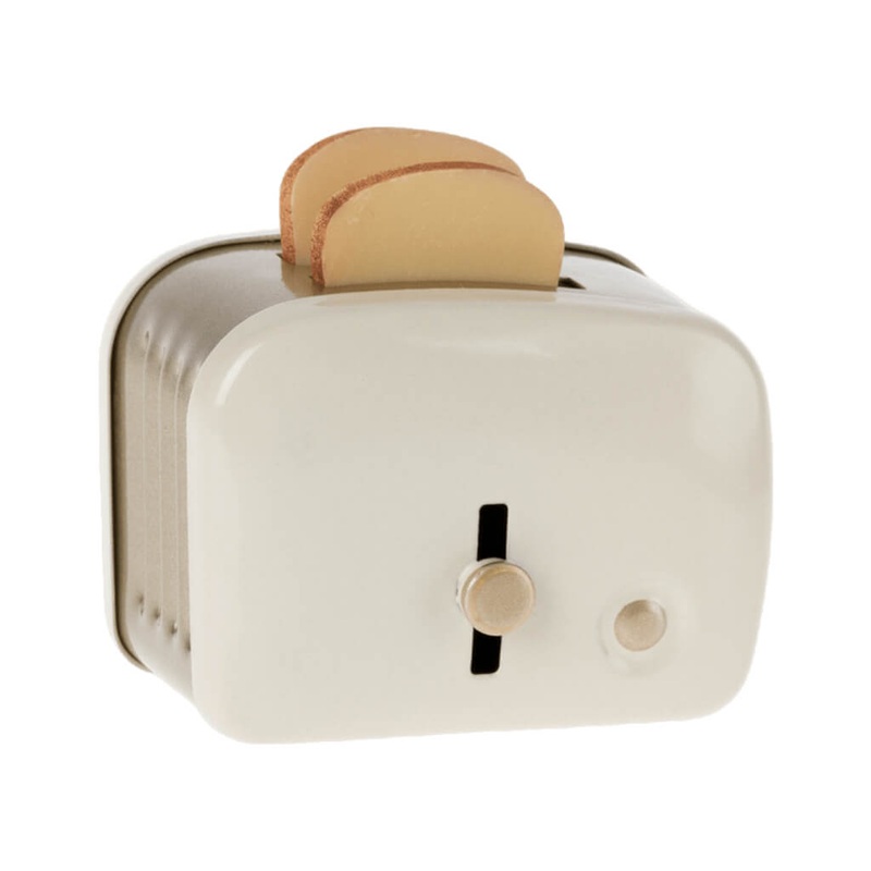 Miniature Toaster and Bread Toy
