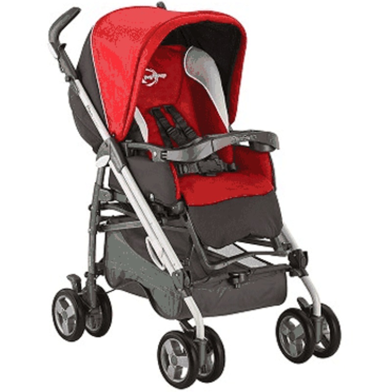 Peg Perego 2009 Pliko Switch Classico in Corallo Red
