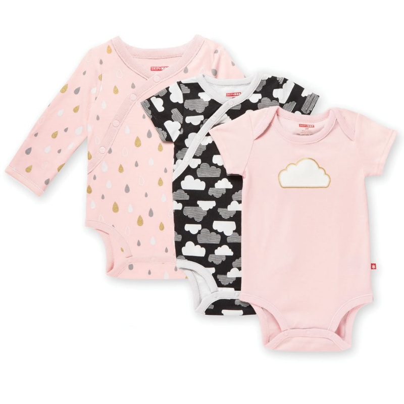 Skip Hop Star-Struck Bodysuit, 3-Pack – Pink (9 Months)
