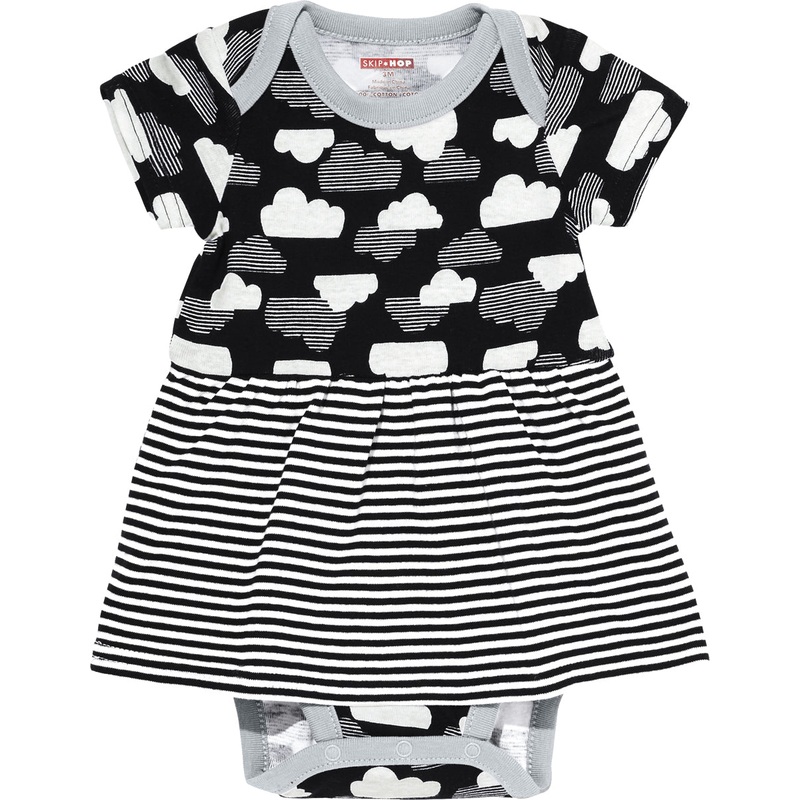 Skip Hop Star-Struck Skirted Short Sleeve Bodysuit – Cloud (Newborn)