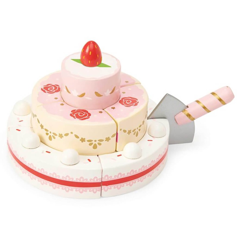 Wooden Strawberry Wedding Cake