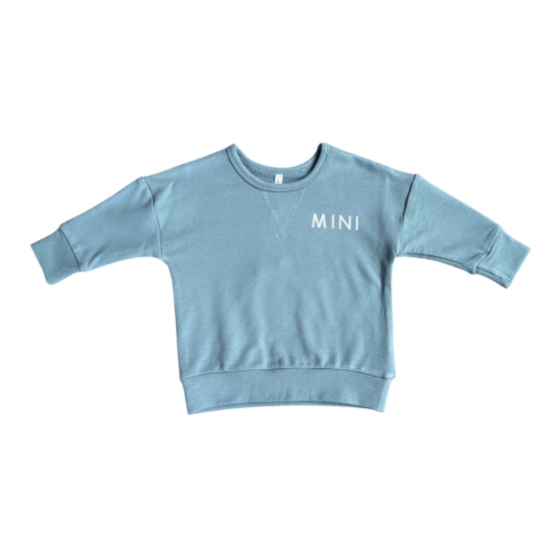 Baby Sprouts Drop-Shoulder Pullover | Mini In Storm