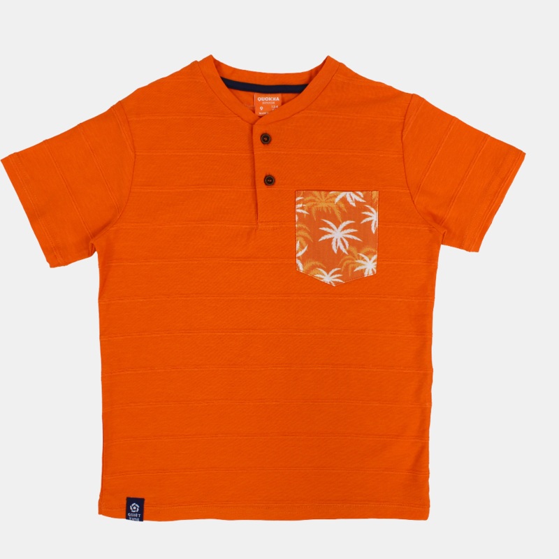 Boys Cotton T-Shirt – Tropical Print