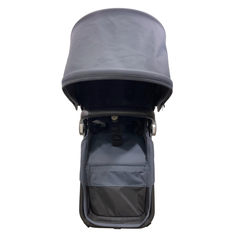 Bugaboo Donkey 5 Duo Extension Set, 2023, Black, Midnight Black, Stormy Blue, with Canopy