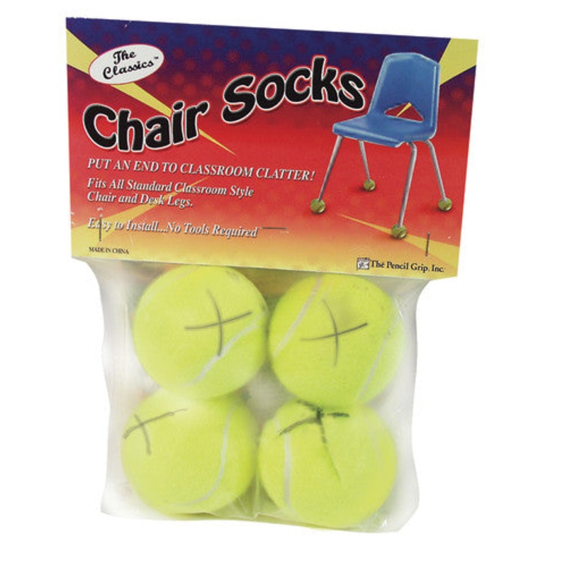 Chair Socks, Yellow, Pack of 4