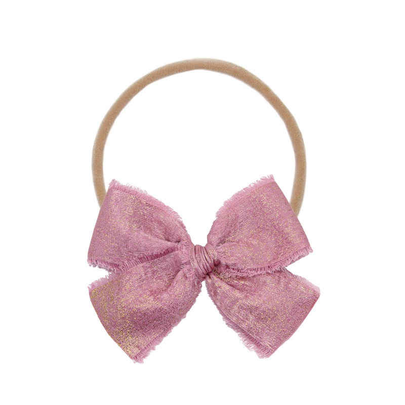 Chiffon Bow – Berry Shimmer Headband