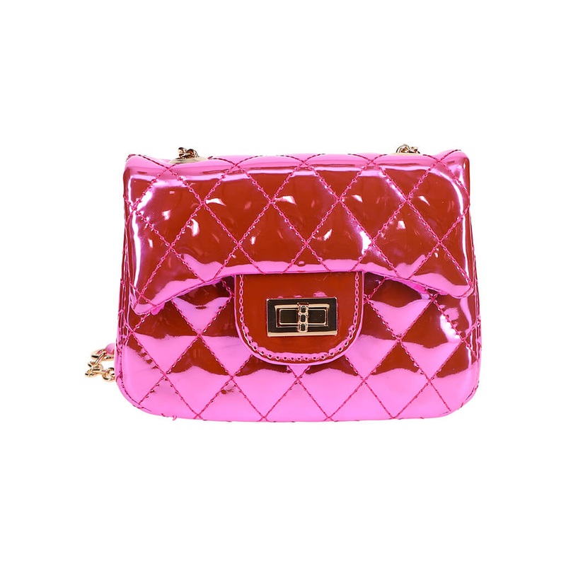 Metallic Quilted Purse