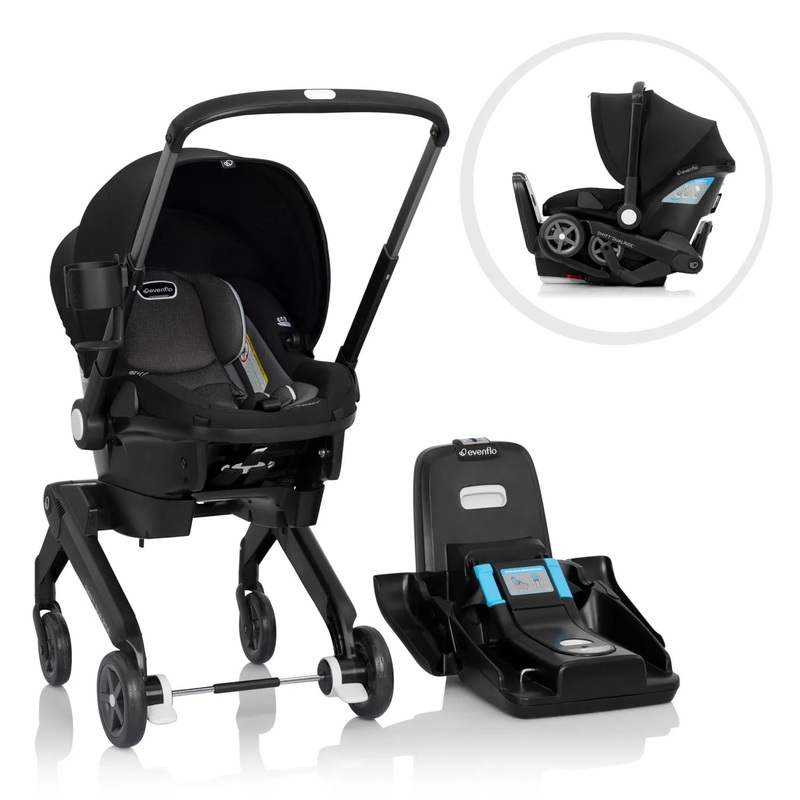 Shyft DualRide Infant Car Seat and Stroller Combo – Beaufort Black