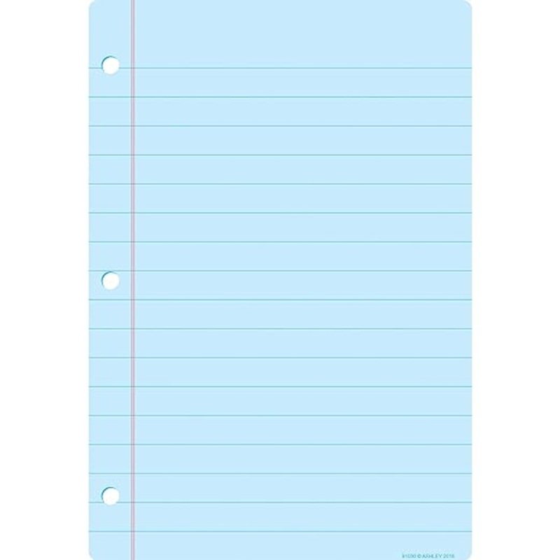 Smart Poly Chart, 13″ X 19″, Light Blue Notebook Paper