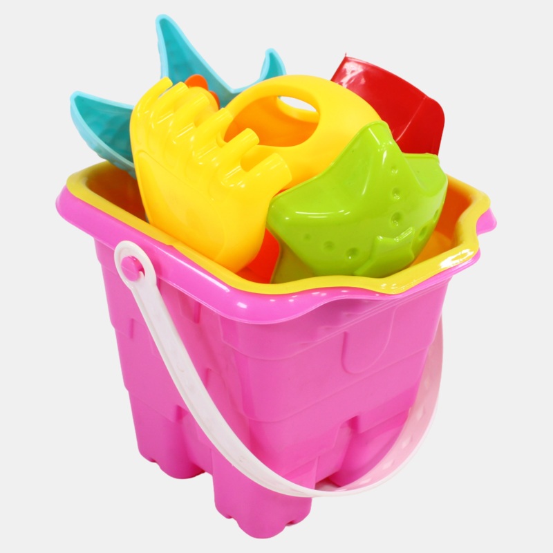 Beach Bucket with Water Sprayer  Pink
