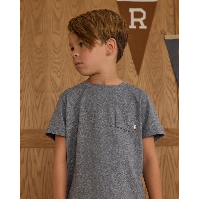 Cove Essentials Pocket Tee – Heathered Navy