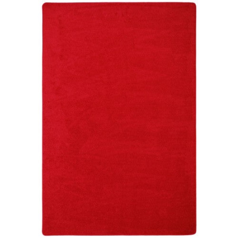 Endurance Solid Color Rug, 6′ x 9′ Rectangle, Red