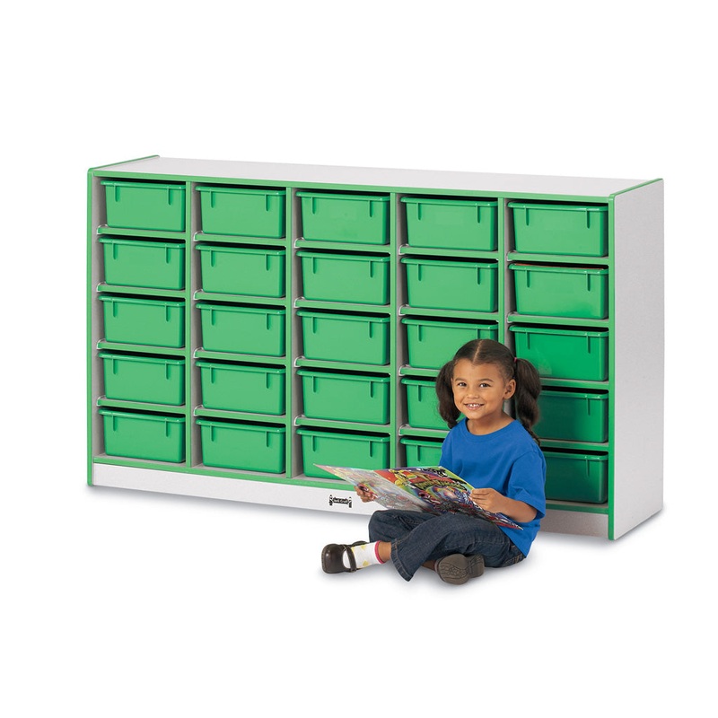 Rainbow Accents 25 Tub Mobile Storage – without Tubs – Teal