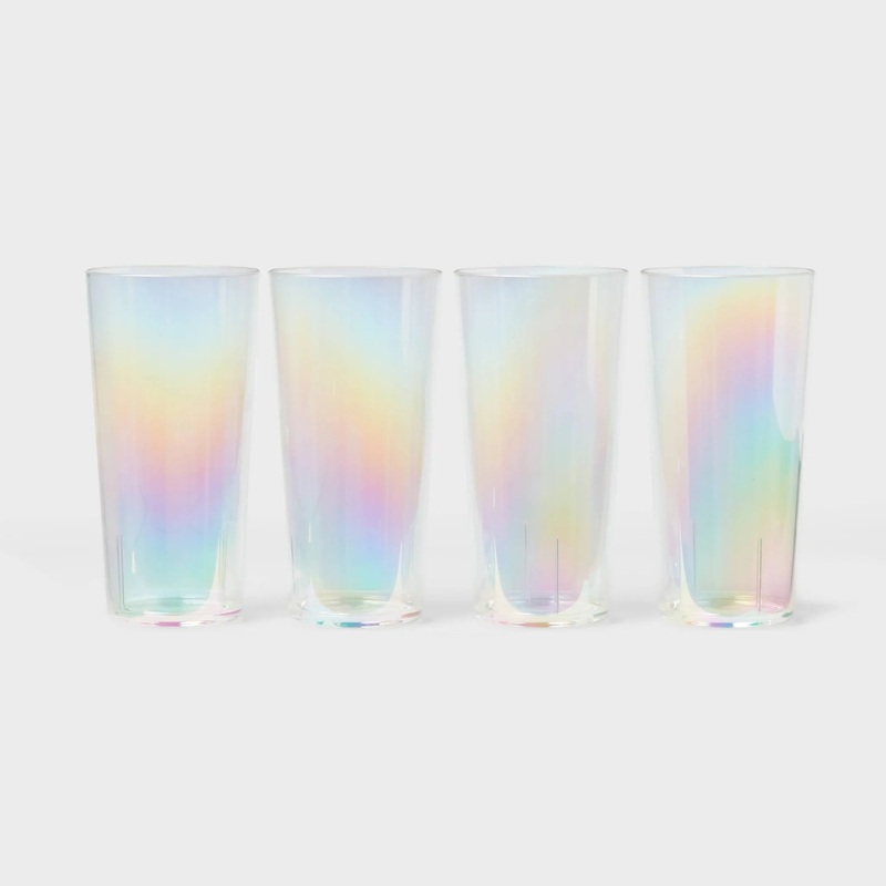 4pk 22 fl oz Tall Tumbler Iridescent