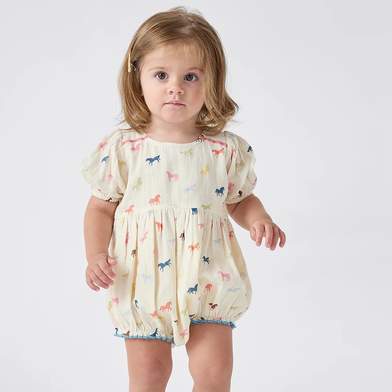 Baby Girl’s Charlie Bubble – Multi Tiny Horses