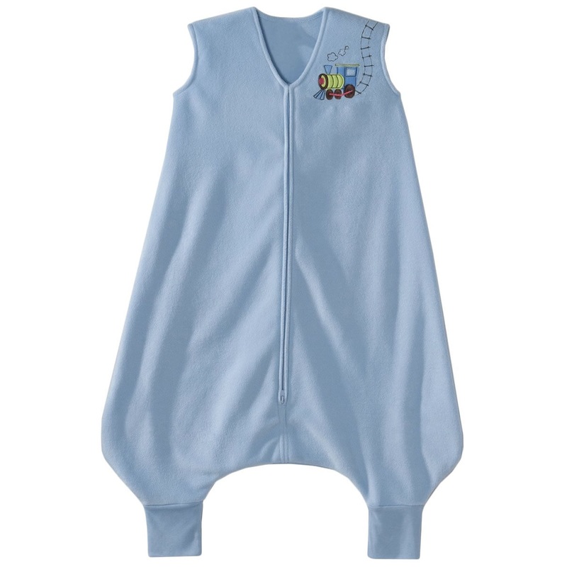HALO SleepSack Early Walker, Micro-Fleece, Blue Train, Medium