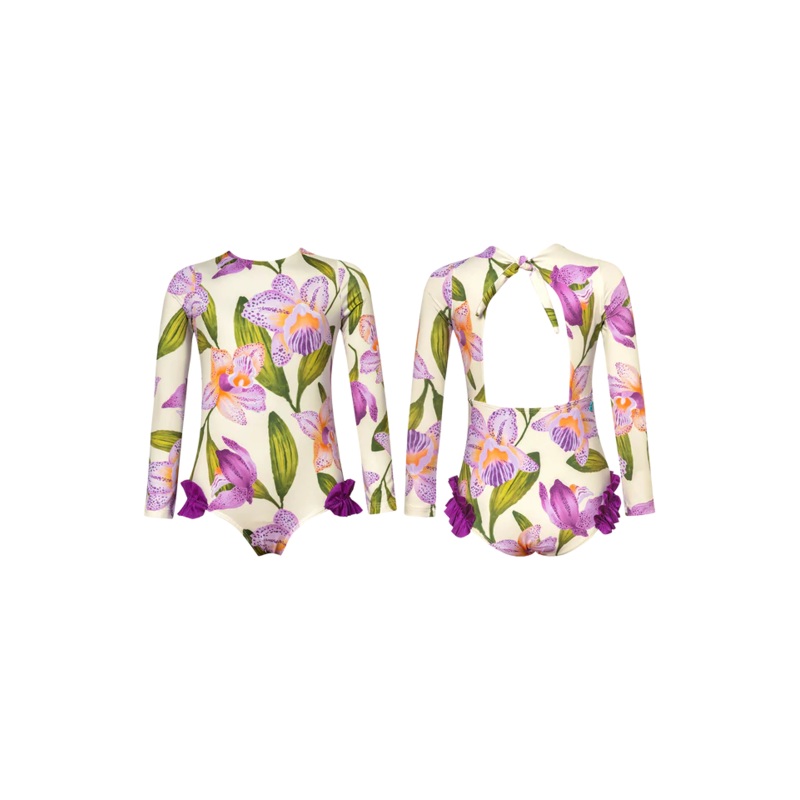 Pepita & Me Orquideas Long Sleeve Swimsuit