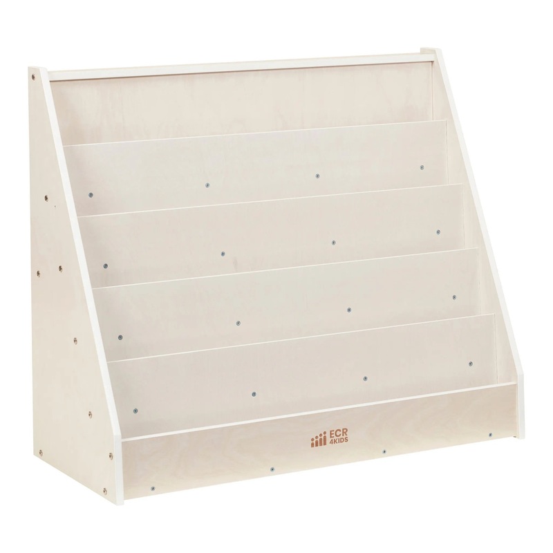 Single-Sided Book Display – White Wash