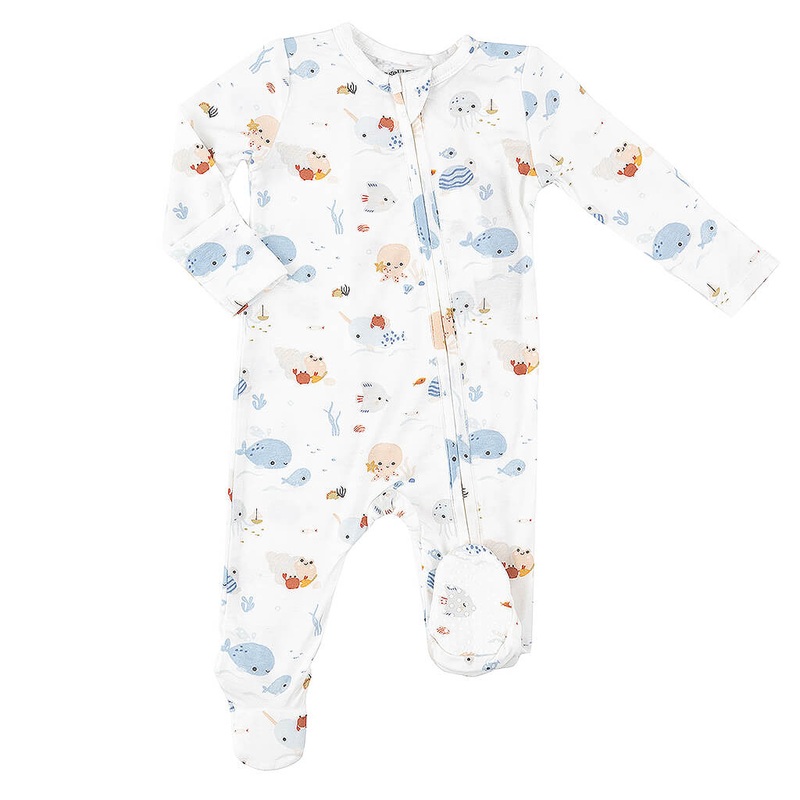Angel Dear Zipper Footie Cute Ocean