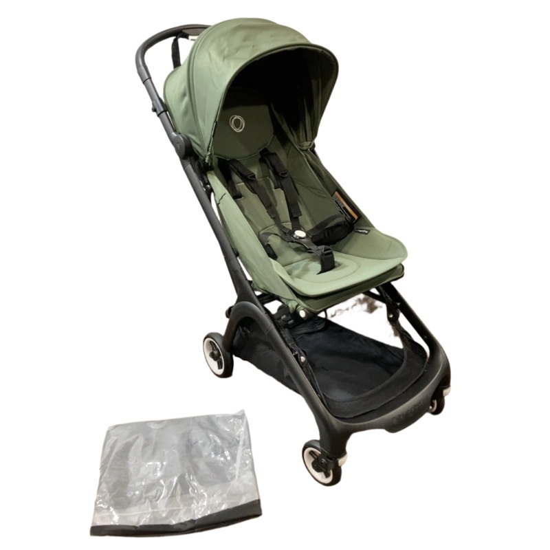 Bugaboo Butterfly Stroller, 2023, Black, Forest Green, Forest Green