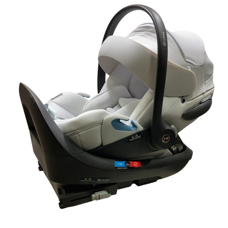 Cybex Cloud T SensorSafe Infant Car Seat With Base, 2024, Platinum White