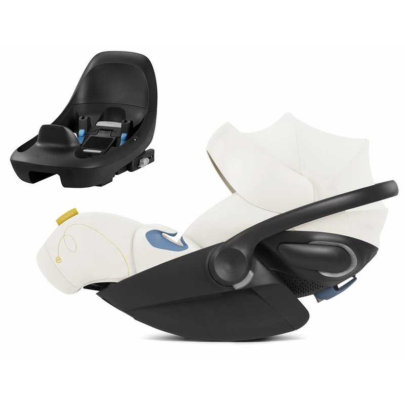 Cybex OPEN BOX Cloud G Basic Comfort Extend Reclining Infant Car Seat with Anti-Rebound Bar – Seashell Beige